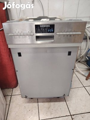 Siemens Inox 45cm szeles beépíthető mosogatógép garanciával 