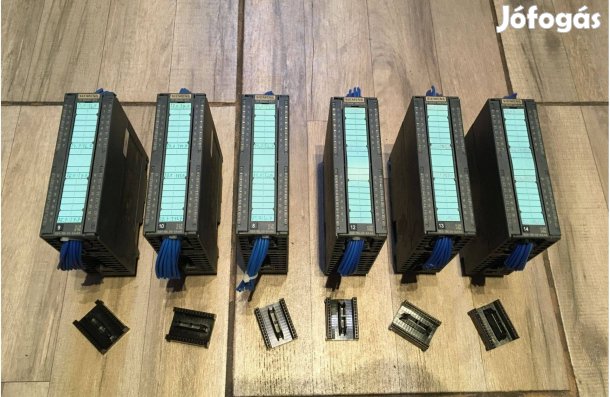 Siemens S7-300 plc 32-es ki és bemeneti modulok csatlakozóval együtt