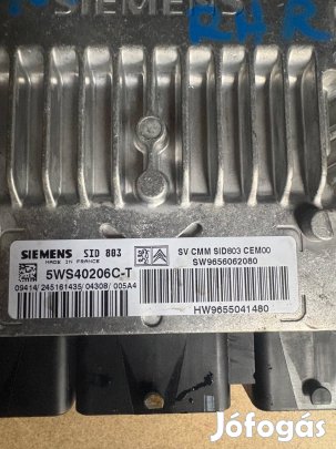Siemens SID803 motorvezerlő 5WS40206C-T 9656062080