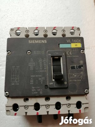 Siemens VL160x 63A kompakt megszakító