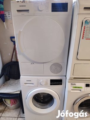 Siemens torony kondenzációs szárítógép+ IQ500 mosogép garanciával 