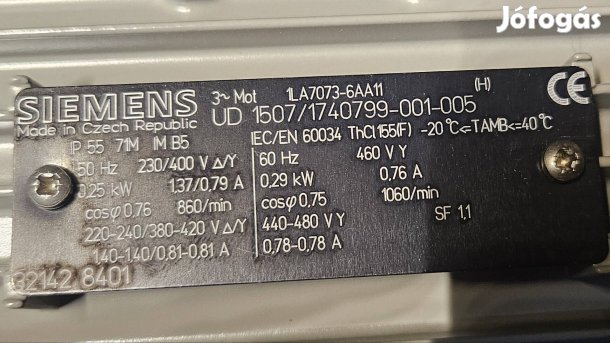 Siemens villany motor 