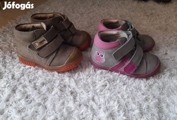 Siesta és Szamos zárt tépőzáras átmeneti bőrcipő Linea bélelt 