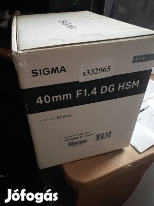 Sigma Art 40mm f1.4 karcos front