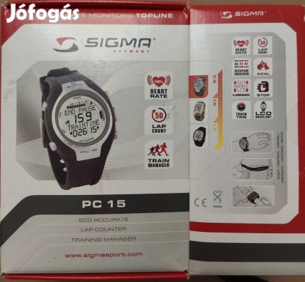 Sigma PC15 Mellkaspántos Sport Óra Újszerű Állapot