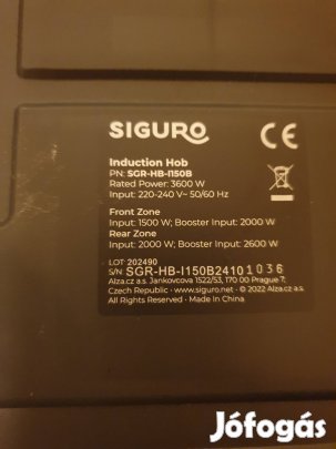 Siguro Indukciós lap.