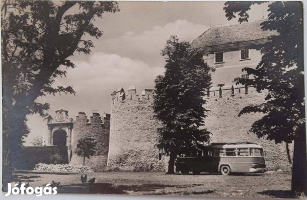 Siklós , vár , posta tiszta képeslap a '60-as évekből
