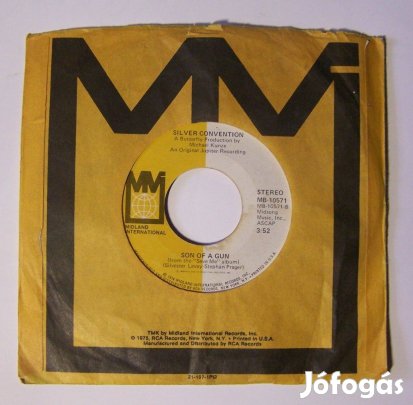 Silver Convention: Get Up And Boogie (USA nyomású kislemez)