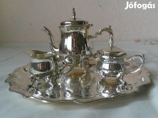 Silver Plated ezüstözött mini kávés készlet ( 4 db.- os )