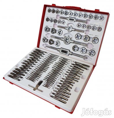 Silver S10290 menetmetsző menetvágó menetfúró 110db készlet Minőségi