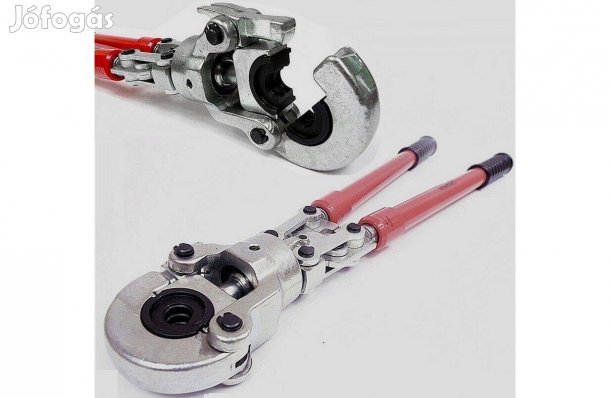 Silvertools kézi csőpréselő fogó, kézi press U és TH fejekkel (8db) !