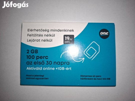 Sim kártyák, újak, frissen aktivált sim kártya ONE - Baba/Mama BP