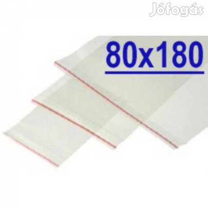 Simítózáras (PE) tasak, 80x180mm, 100db (_w_)