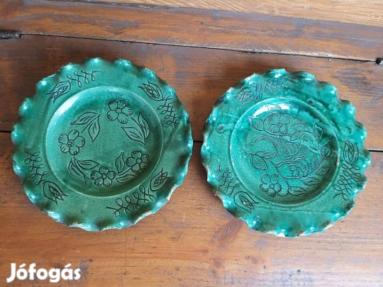 Simon Bertalan Szováta 1943. fodros kerámia falitányér