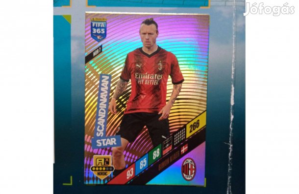 Simon Kjaer Panini Fifa 365 2024 Scandinavian Star focis kártya