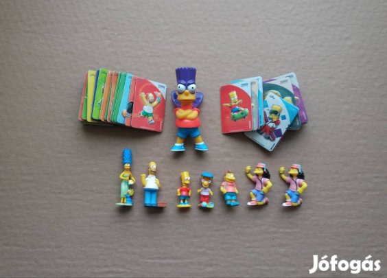 Simpson család Simpsons Kinder Burger King figura hűtőmágnes 