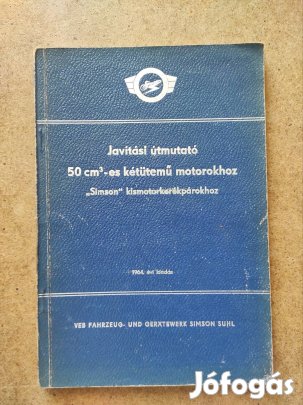 Simson 50 cm motorok javítási könyv