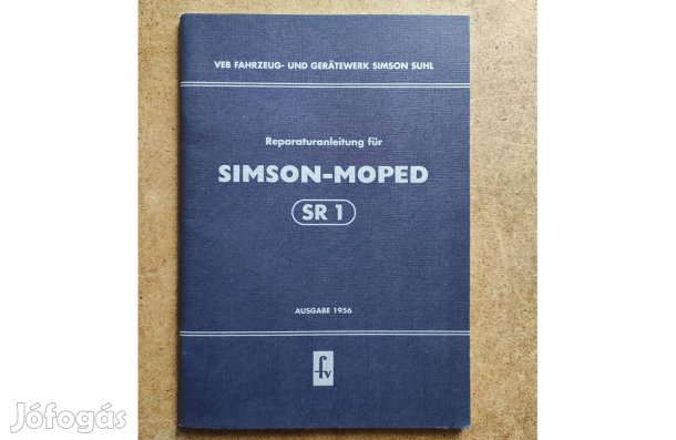 Simson Moped SR 1 javítási karbantartási könyv