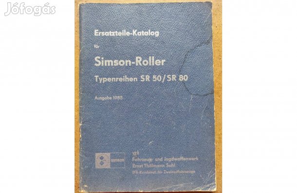 Simson Roller SR 50 és SR 80 alkatrészkatalógus