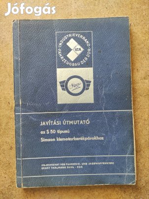 Simson S 50 javítási könyv