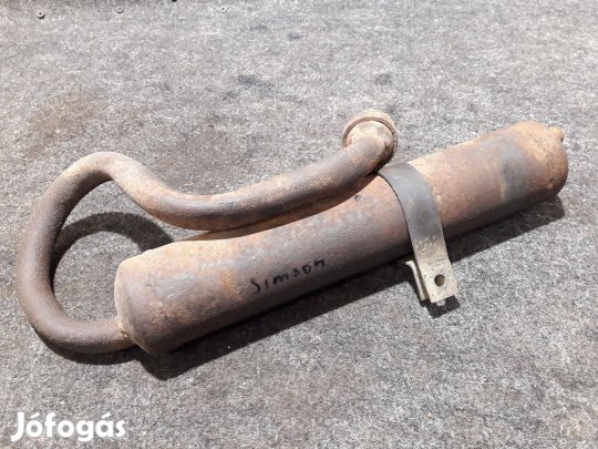 Simson fűnyíró komplett kipufogó szett