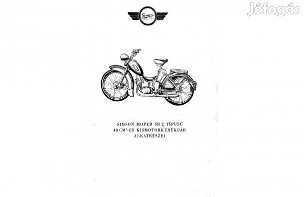 Simson moped SR2 alkatrész katalógus