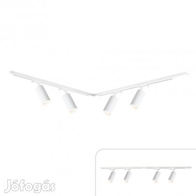 Sínes lámparandszer 4db spotlámpával 150cm fehér | Track light Milagr
