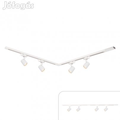 Sínes lámparandszer 4db spotlámpával 150cm fehér | Track light Milagr