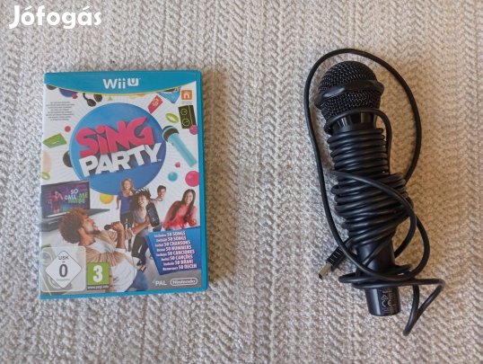 Sing Party + mikrofon eredeti Nintendo Wii U játék