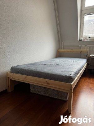 Single Ikea bed with the mattress