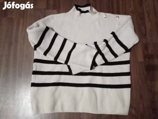 Sinsay S csíkos kotott pulóver