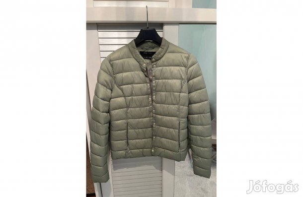 Sinsay zöld színű rövid fazonú kabát dzseki M új