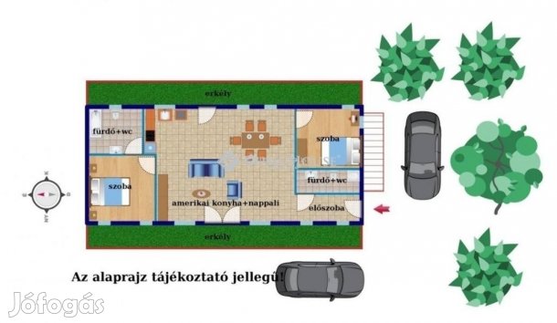 Siófoki eladó 70 nm-es ház