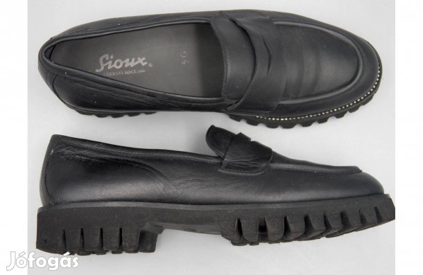 Sioux kívül-belül bőr loafer, 38 -as