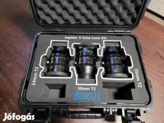 Sirui Jupiter 24mm/35mm/50mm T2 Cine FF EF objektív set