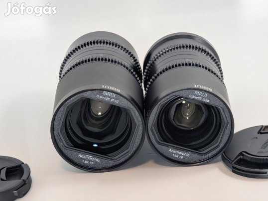 Sirui Saturn 35mm & 75mm T2.9 1.6x Full Frame Anamorphic szett (Sony-e
