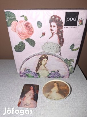 Sissi csomag szalvéta, tartó, hűtőmágnes űj