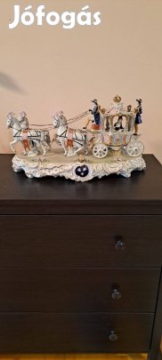 Sitzendorf Lovashintó porcelán 50cm!