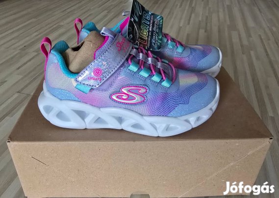 Skechers gyerek cipő 28-as Lights (világító talpú) új