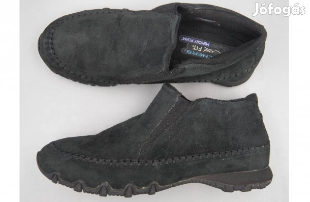 Skechers memóriahabos velúrbőr, melegen bélelt, 41 / 41,5 méretre