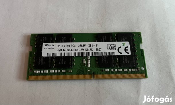 Skhynix sodimm pc4 ddr4 2666mhz 32gb