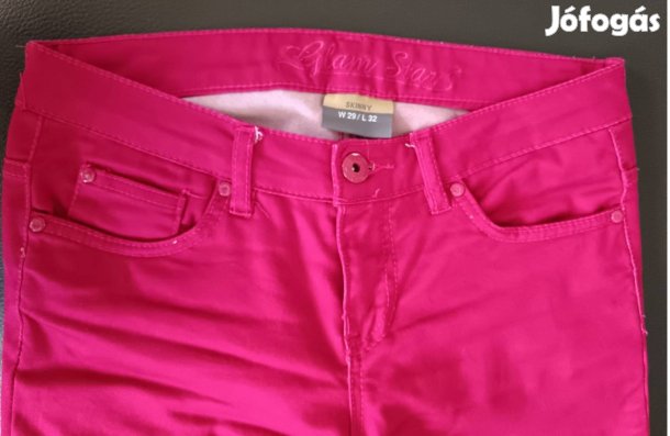 Skinny új farmer, strecs, piros harmad áron!