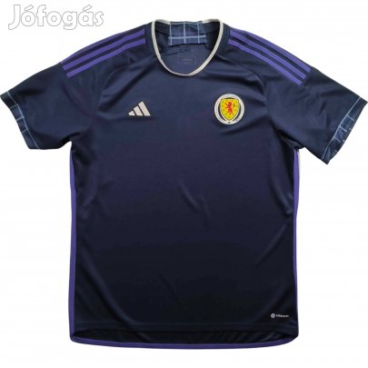 Skócia Skót válogatott 2022-23 Adidas hazai foci mez XL-es