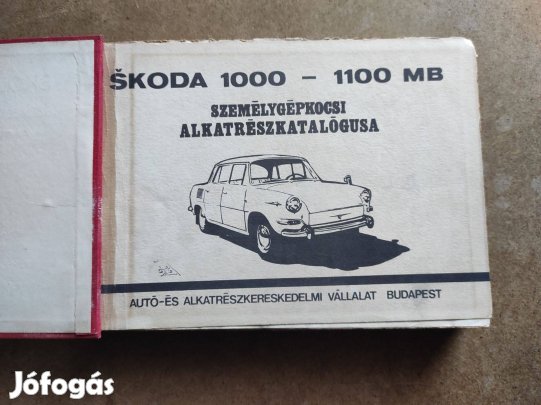 Skoda 1000 és 1100 MB alkatrészkatalógus