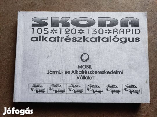 Skoda 105, 120, 130, Rapid alkatrészkatalógus