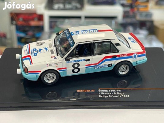 Miniature SKODA 130 L 5 HAUGLAND/WILLIS RALLYE BOHEMIA 1988 1/43 IXO (408B.22) chez