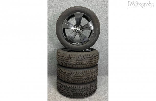 Skoda 17" 5x112 alufelni felni 215/55r17 téli gumi Superb