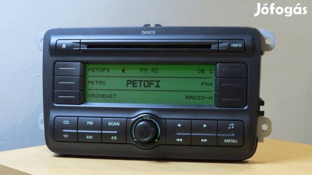 Skoda Dance Fabia Roomster gyári cd rádió fejegység
