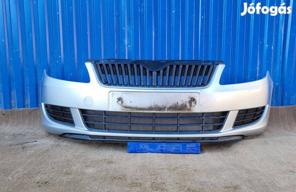 Skoda Fabia 2 II, Roomster gyári 5J0807221 D első lökhárító ezüst