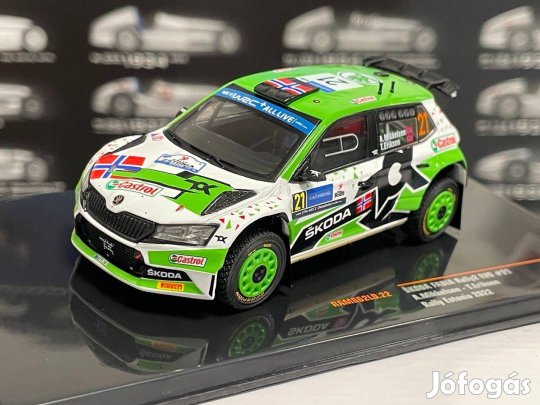 Skoda Fabia Rally2 Evo Rally Estonia 2022 Mikkelsen-Eriksen 1/43 Ixo